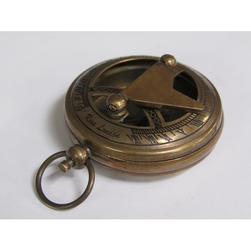 1240 - BRASS COMPASS IN CASE