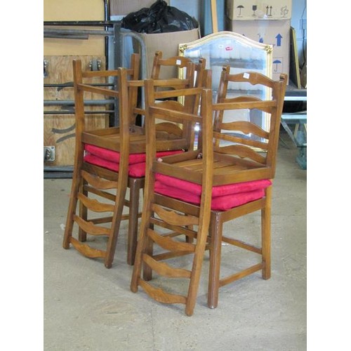 323 - DROP LEAF TABLE AND FOUR ERCOL CHAIRS