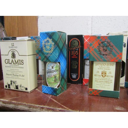 283 - TWO BOXES OF LIQUEUR AND WHISKY MINIATURES - SOME BOXED