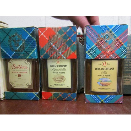 283 - TWO BOXES OF LIQUEUR AND WHISKY MINIATURES - SOME BOXED