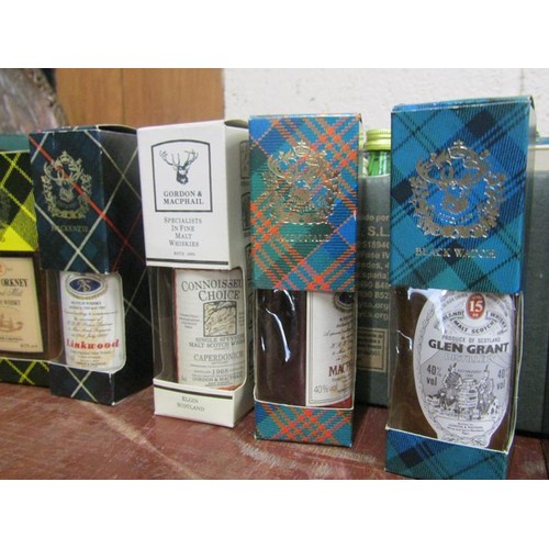 283 - TWO BOXES OF LIQUEUR AND WHISKY MINIATURES - SOME BOXED