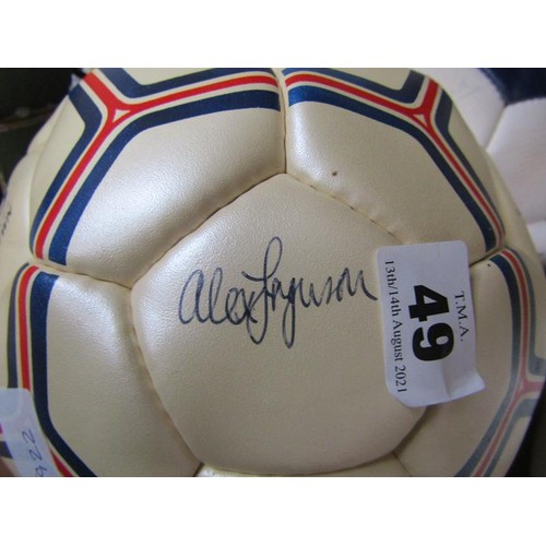 49 - SIGNED FOOTBALLS