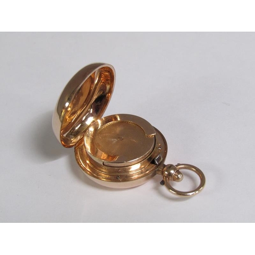 106 - A 9ct gold pendant sovereign case, 18.7g.