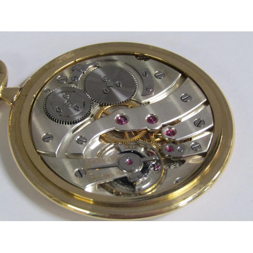 98 - A Lacloche Freres of Paris 18ct gold fob watch and chain with enamel initials to reverse, 52.9g tota... 