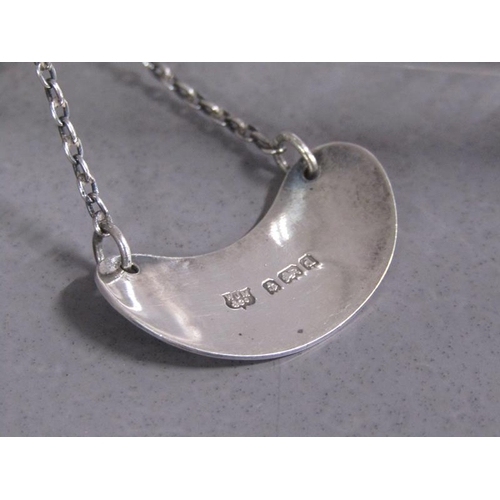 157 - An Edwardian clear glass whisky water jug with silver mount and whisky bottle ticket, makers mark fo... 