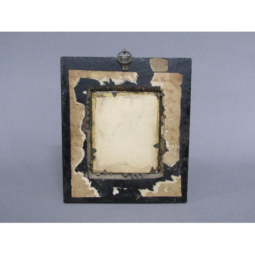 88 - Unsigned 19c - portrait of a lady, framed and glazed, 8cm x 6.5cm.