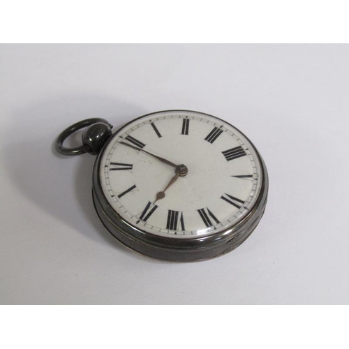95 - A mid 19c silver cased verge pocket watch, the movement signed C.Sorg, Old Kent Road, London and hav... 