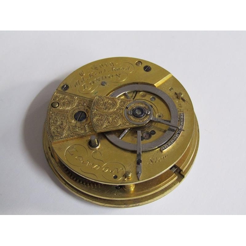 95 - A mid 19c silver cased verge pocket watch, the movement signed C.Sorg, Old Kent Road, London and hav... 