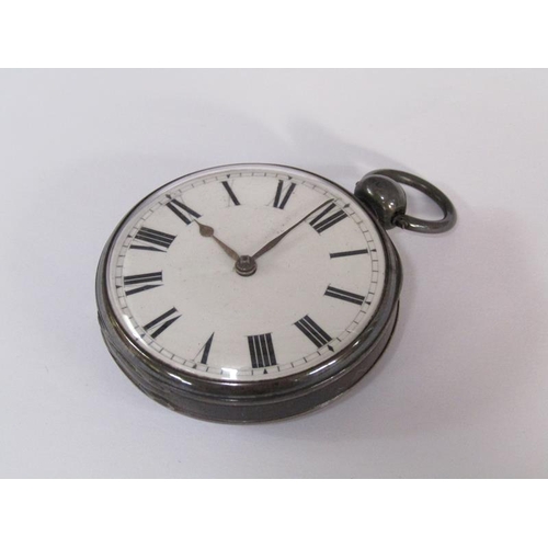 95 - A mid 19c silver cased verge pocket watch, the movement signed C.Sorg, Old Kent Road, London and hav... 