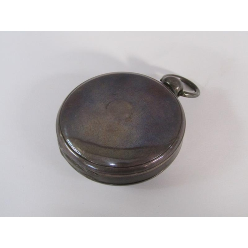 95 - A mid 19c silver cased verge pocket watch, the movement signed C.Sorg, Old Kent Road, London and hav... 