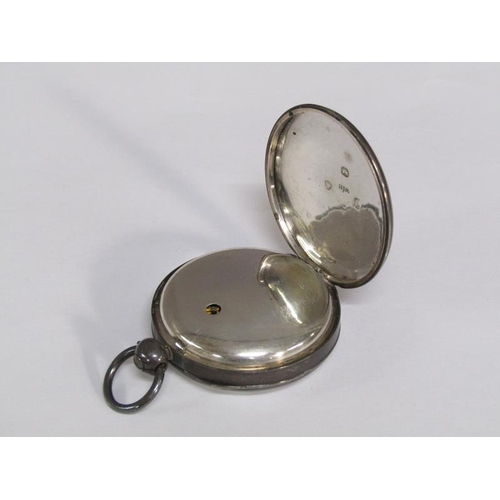 95 - A mid 19c silver cased verge pocket watch, the movement signed C.Sorg, Old Kent Road, London and hav... 