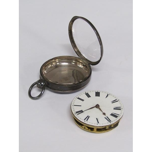 95 - A mid 19c silver cased verge pocket watch, the movement signed C.Sorg, Old Kent Road, London and hav... 