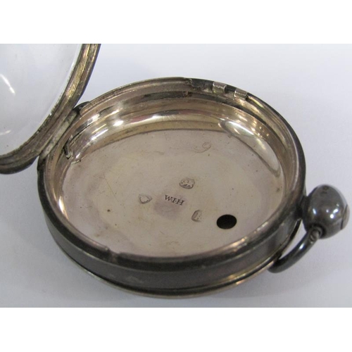 95 - A mid 19c silver cased verge pocket watch, the movement signed C.Sorg, Old Kent Road, London and hav... 