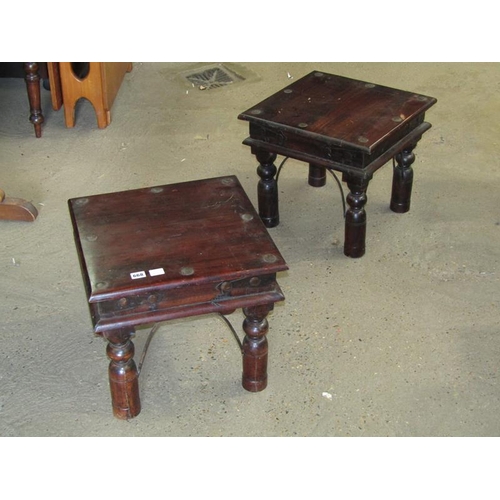 668 - PAIR OF RUSTIC OCCASIONAL TABLES