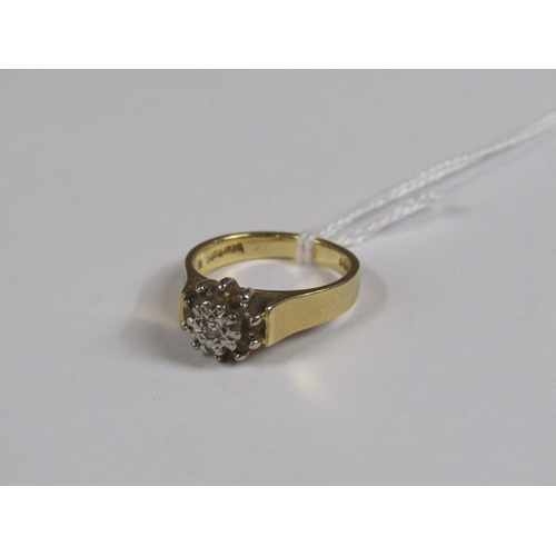 1422 - 18ct GOLD DIAMOND SET RING