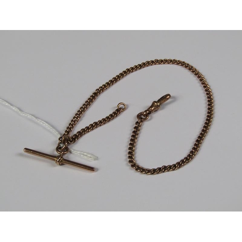 1430 - 9ct GOLD WATCH CHAIN APPX 18g