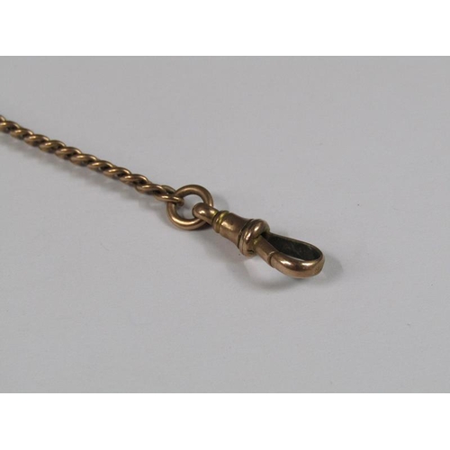 1430 - 9ct GOLD WATCH CHAIN APPX 18g