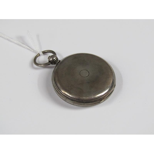 1438 - SILVER OPEN FACED POCKET WATCH