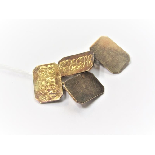 1427A - PAIR OF 18ct GOLD CUFFLINKS 10g