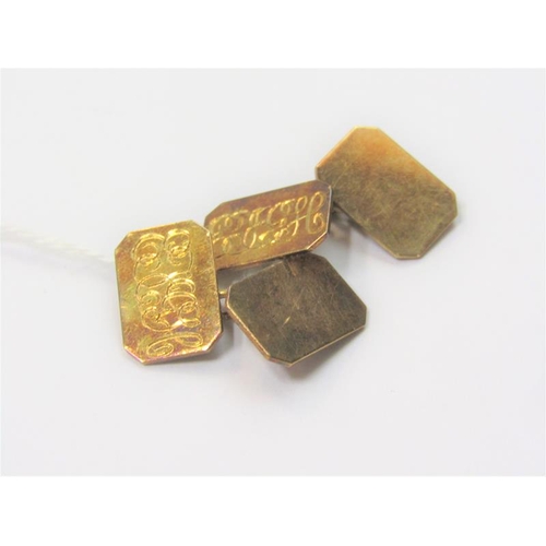 1427A - PAIR OF 18ct GOLD CUFFLINKS 10g