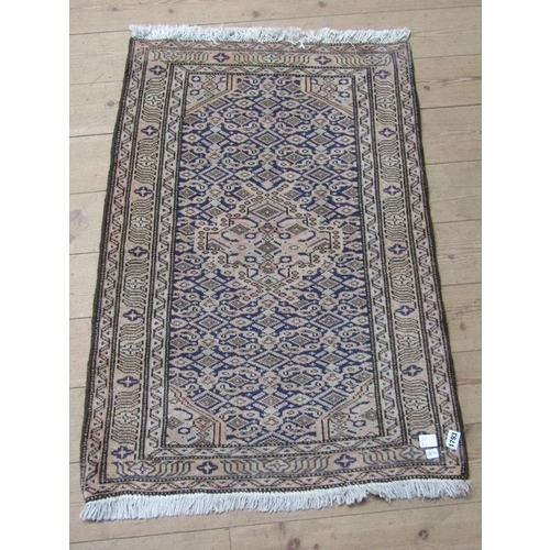 1793 - ORIENTAL FAWN GROUND RUG 98 x 68 cms