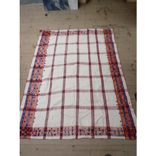 1799 - FAWN GROUND PATTERNED RUG 210 x 165 cms