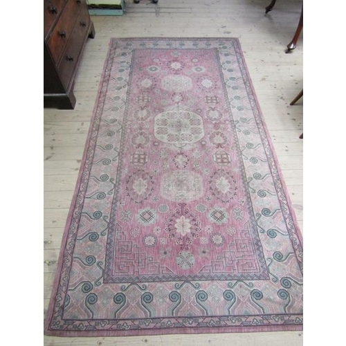 1809 - ORIENTAL STYLE COTTON RUG 294 x 150cms