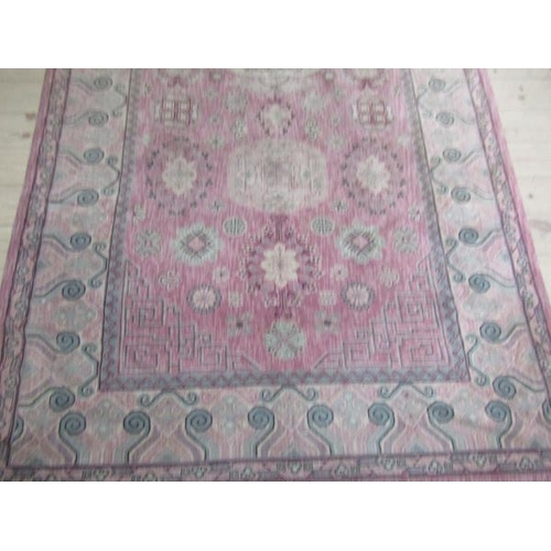 1809 - ORIENTAL STYLE COTTON RUG 294 x 150cms