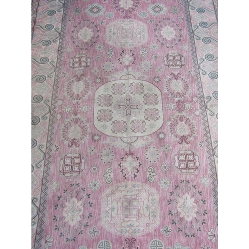 1809 - ORIENTAL STYLE COTTON RUG 294 x 150cms