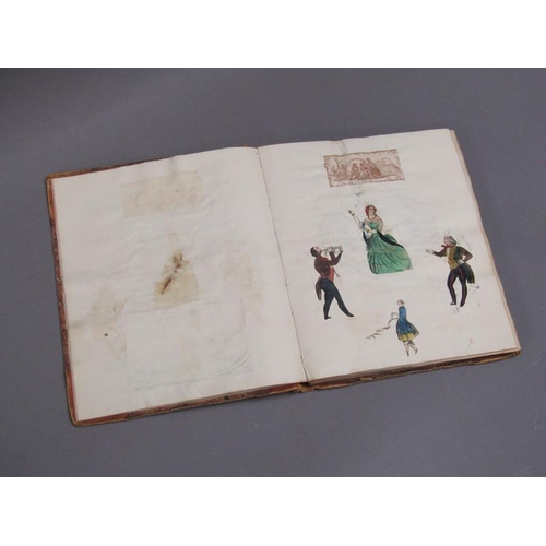 15 - A book - The Scrapbook of Catherine Elizabeth Espinasse, December 1851, containing cut out prints, w... 