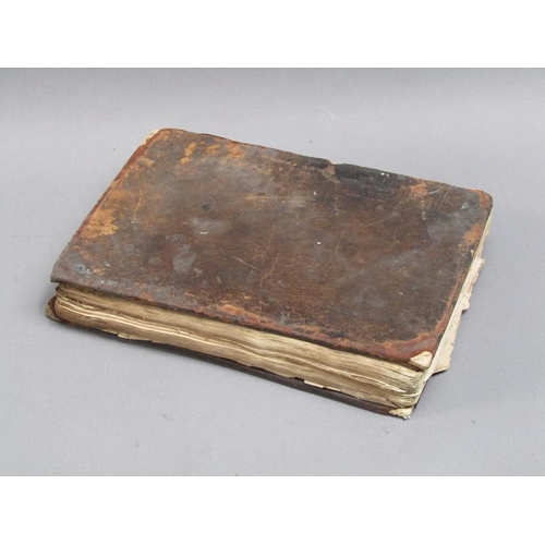 16 - A book - Book of Homileies AD 1558, -  in poor condition, spine missing, boards detached.