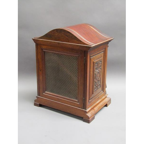 29 - A late 19c English three train bracket clock, the triple fusee movement chiming on four gongs and ho... 