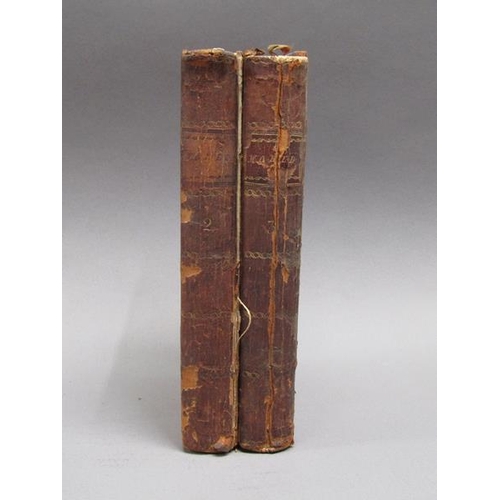 3 - Two books - The World by Adam Fitz-Adam, being new editions volume II & III, printed in London for J... 