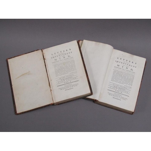 5 - Two books - Letters on the improvement of the mind addressed to a young lady, being Volumes I & II b... 