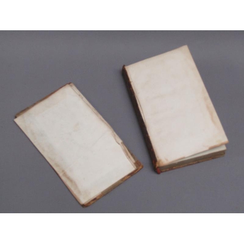 6 - Two books - The Adventurer, new edition, being volumes III & IV - brown leather cover in fair condit... 