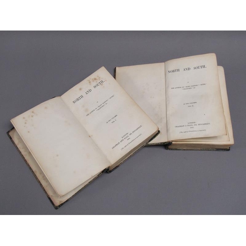 7 - Two books - North & South by the author of Mary Barton etc, in two volume, being volumes I & II, pri... 