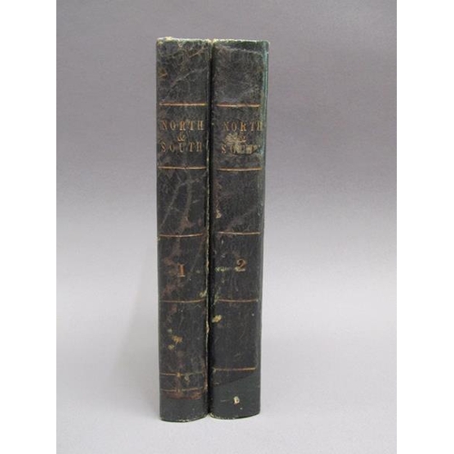 7 - Two books - North & South by the author of Mary Barton etc, in two volume, being volumes I & II, pri... 