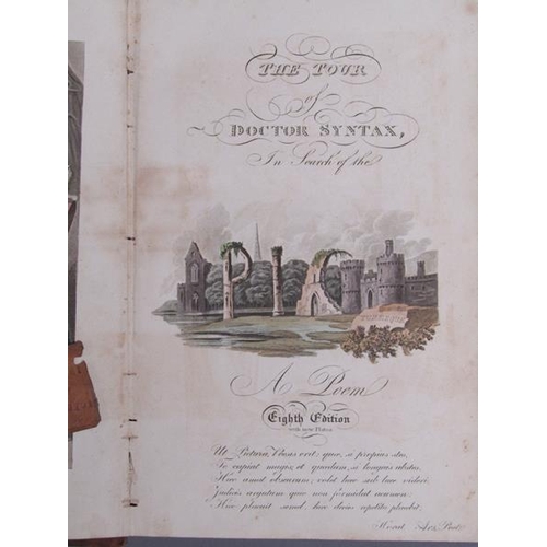 8 - Three books - The Tour, The Second Tour & The Third Tour of Doctor Syntax, volumes I, II & III, prin... 