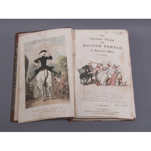 8 - Three books - The Tour, The Second Tour & The Third Tour of Doctor Syntax, volumes I, II & III, prin... 