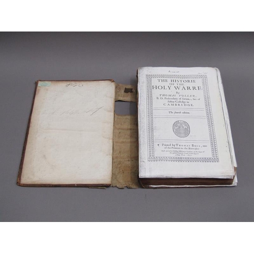 9 - A book - The Historie of the Holy Warre by Thomas Fuller, late of Sydney Colledge, Cambridge being t... 