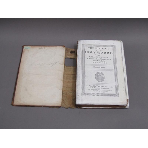 9 - A book - The Historie of the Holy Warre by Thomas Fuller, late of Sydney Colledge, Cambridge being t... 