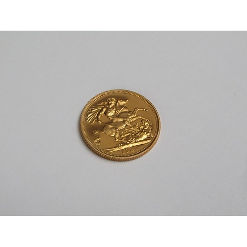 91 - A 1980 proof gold sovereign, in box.
