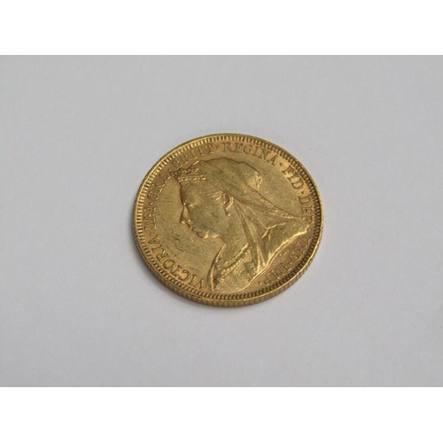97 - An 1893 Victorian gold sovereign.