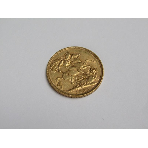 97 - An 1893 Victorian gold sovereign.