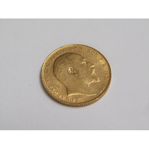 115 - A 1907 gold sovereign.