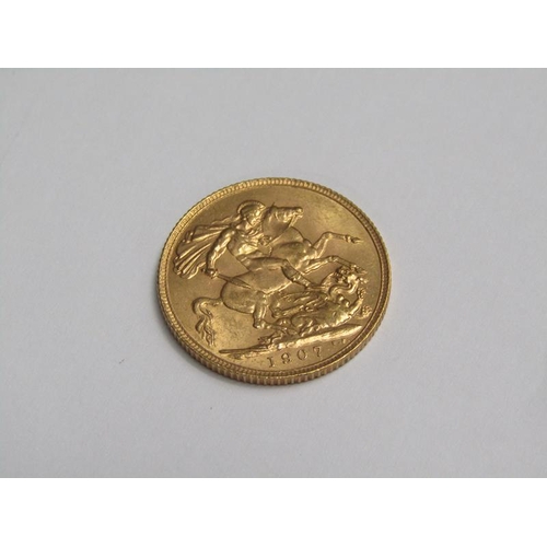 115 - A 1907 gold sovereign.