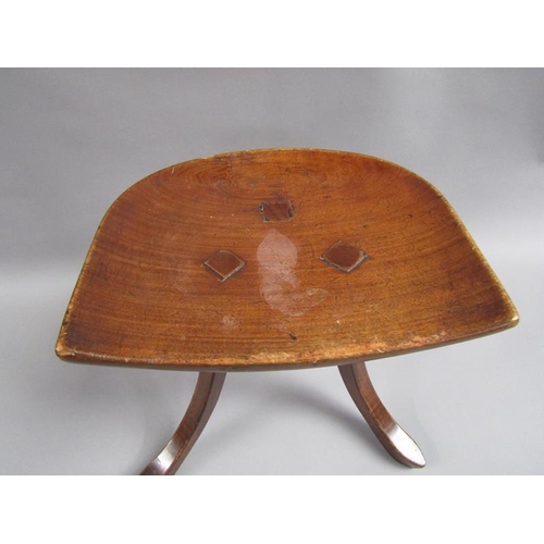 294 - An early 20c Liberty Thebes stool, 35cm w, 37cm h.