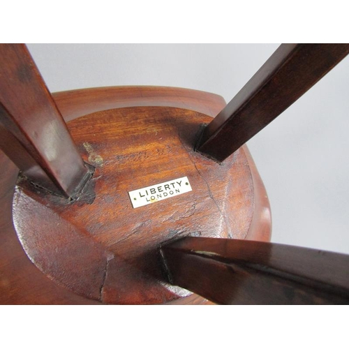 294 - An early 20c Liberty Thebes stool, 35cm w, 37cm h.