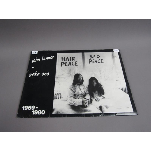 13 - JOHN LENNON AND YOKO ONO 1969-80 FOLDER OF ARTWORK