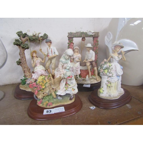 53 - COLLECTION OF RESIN FIGURINES